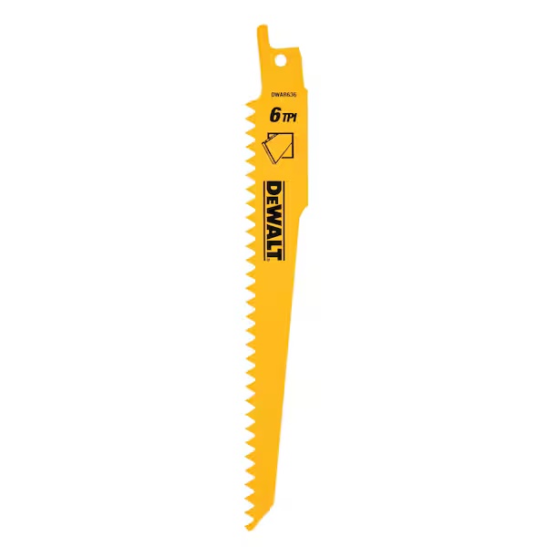 Metal Saw Reciprocating - 6インチ 6TPI プラスターカッティング バイメタル レシプロソーブレード (5枚入り)