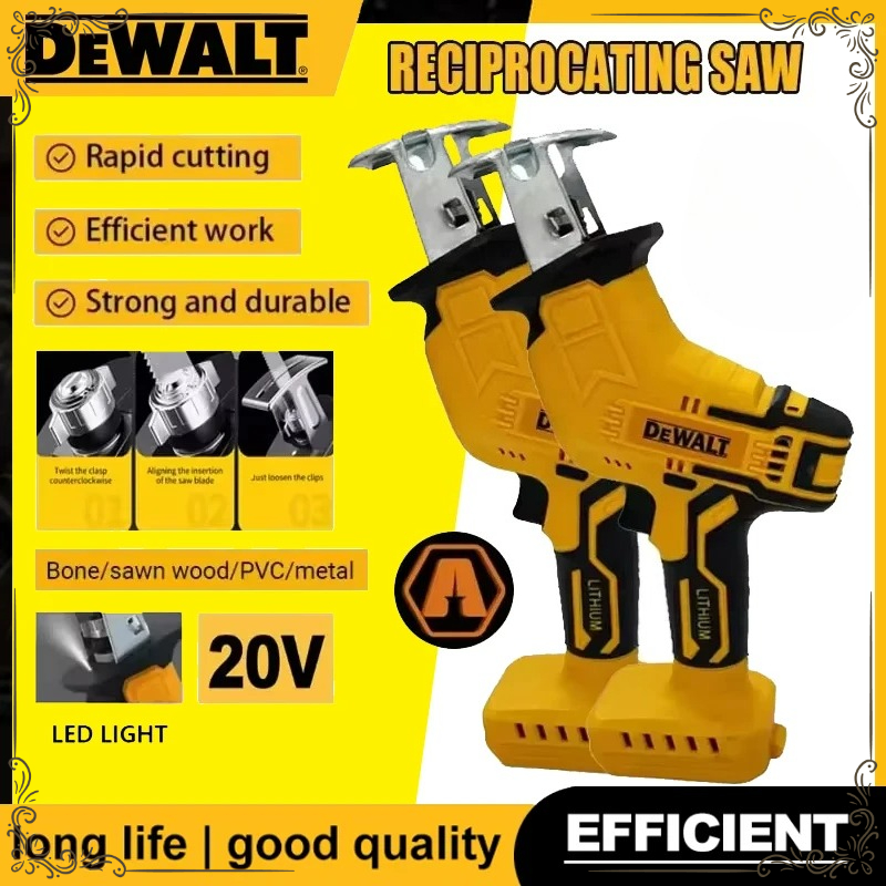 Metal Saw Reciprocating - Dewalt ブラシレスレシプロソー 2800RPM 電動ソー 多機能金属木材パイプ切断鋸 電動工具