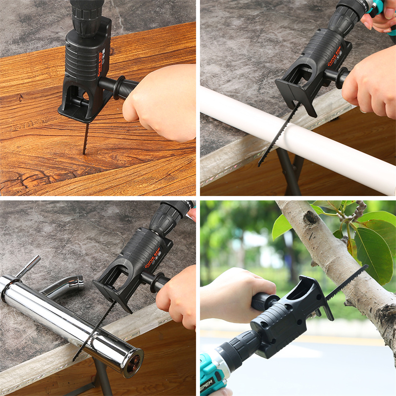 電気ドリルをレシプロソーアダプターに改造したドライバー変換ヘ - Metal Saw Reciprocating のレビューと価格