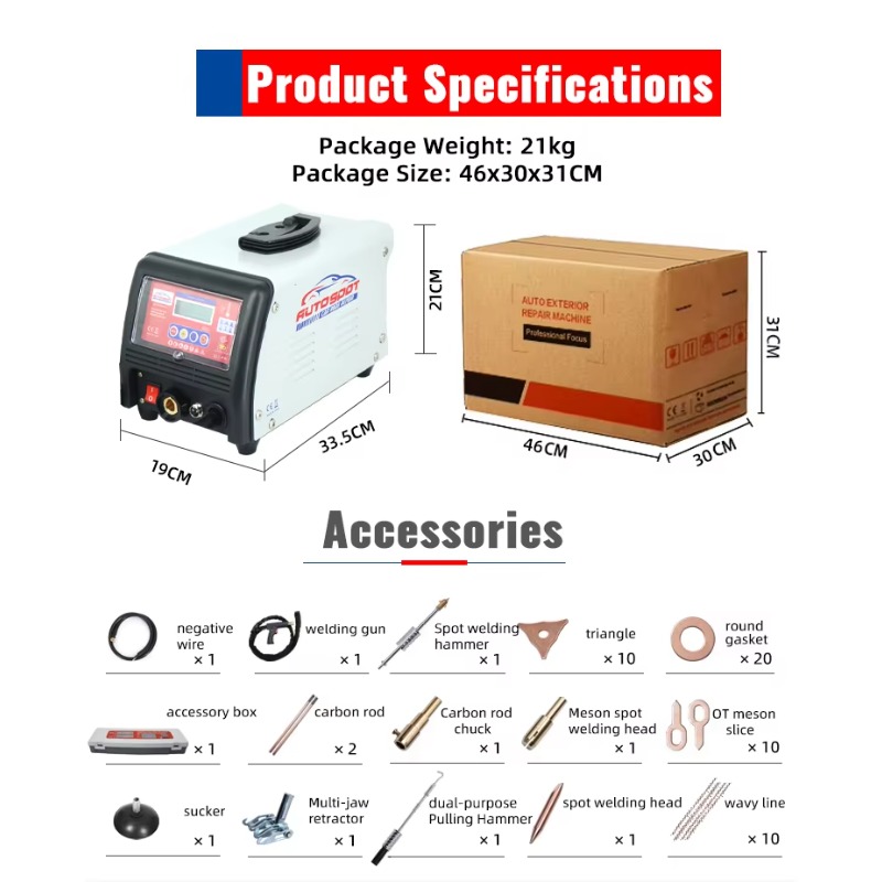 98ESスチールデントプーラーマシン車体パネル修理工具卸売ス - Dent Repair Puller のレビューと価格