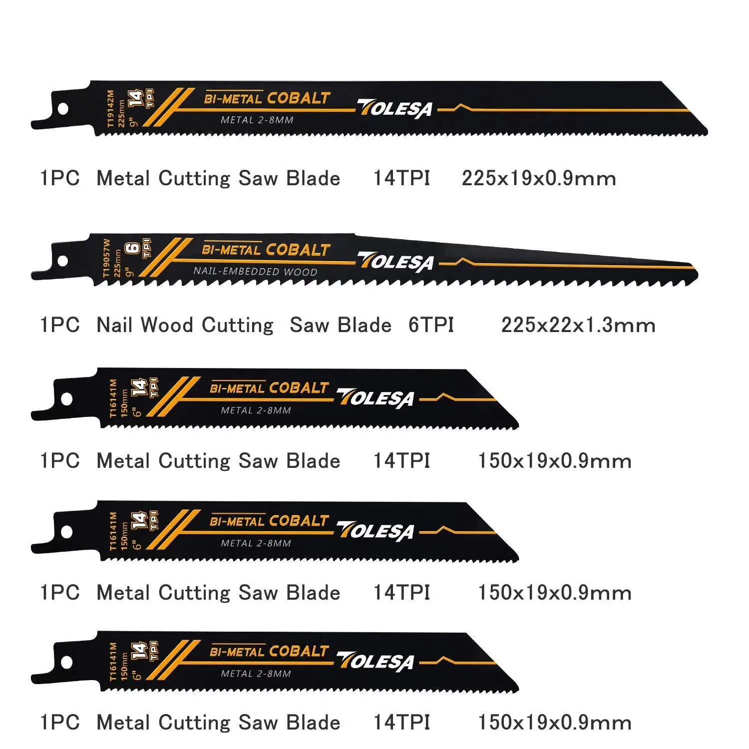 TOLESA 10 個往復バイメタル鋸刃木材剪定 PVC 切 - Metal Saw Reciprocating のレビューと価格